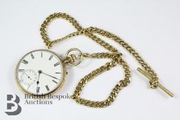 John Durden London 18ct Gold Open Faced Self Wind Pocket Watch