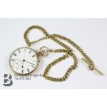 John Durden London 18ct Gold Open Faced Self Wind Pocket Watch