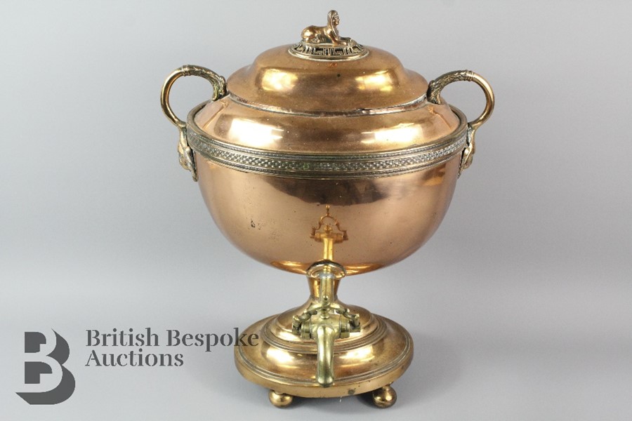 A 19th Century Copper Samovar - Image 8 of 14