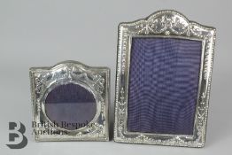 Two Silver Photo Frames