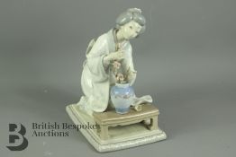 Lladro Figurine - Japanese Flower Arranger