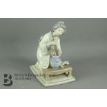 Lladro Figurine - Japanese Flower Arranger