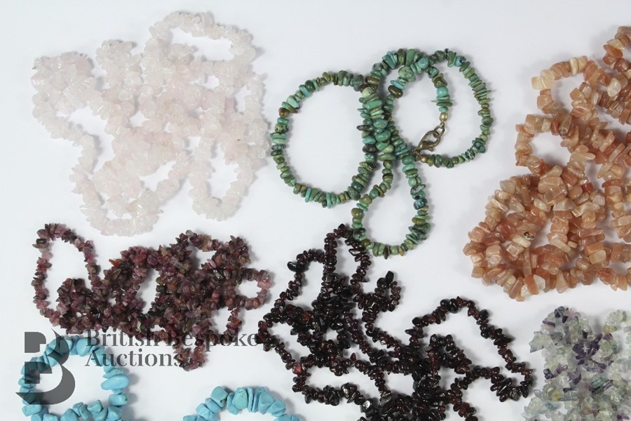 Miscellaneous Beaded Semi-Precious Stone Necklaces - Image 5 of 5