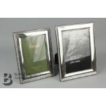 Two Silver Photo Frames