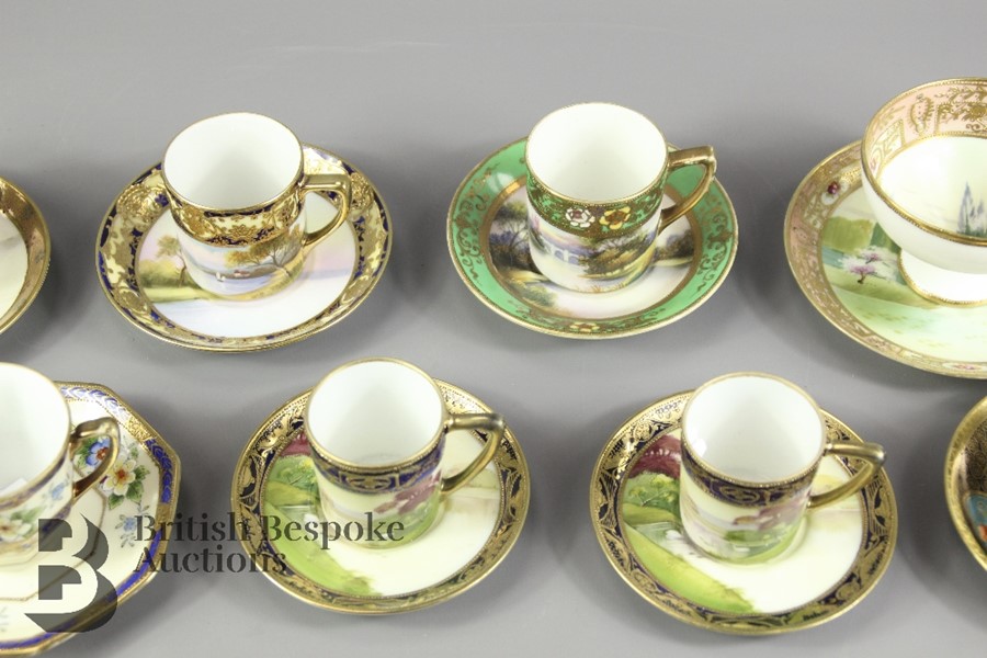 Nine Noritake Tea Cups and Saucers - Image 4 of 11