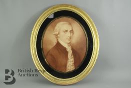 Sir Charles Price Sepia Portrait Print