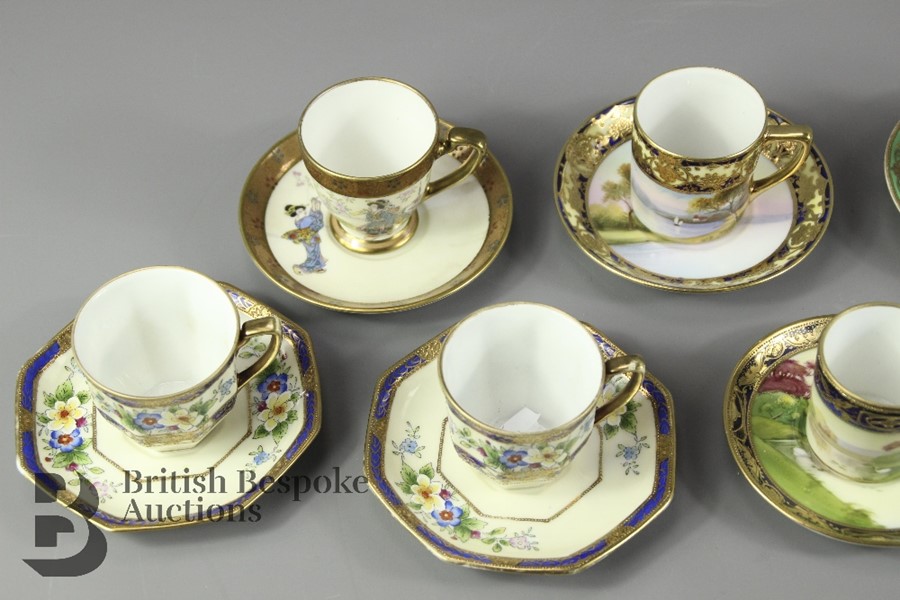 Nine Noritake Tea Cups and Saucers - Image 3 of 11