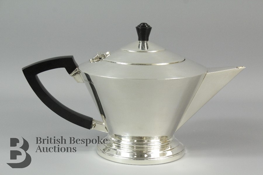 Art Deco Silver Tea Service - Image 6 of 14