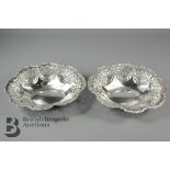 Pair of Silver Bonbon dishes