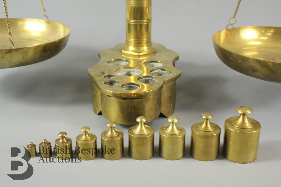 Libra Company 'Librasco' Brass Balance Scale - Image 8 of 10