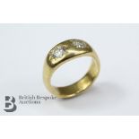 Gentleman's 22ct Yellow Gold and Diamond Ring