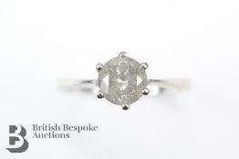 18ct White Gold Brilliant Cut Diamond