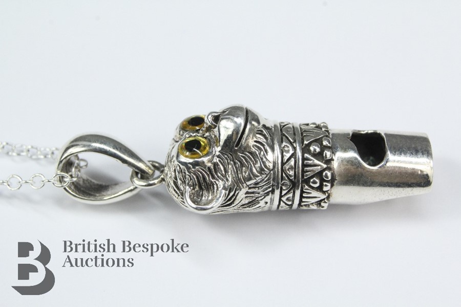 Silver Pendant Whistle - Image 3 of 3