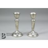 Pair of Silver Candlesticks