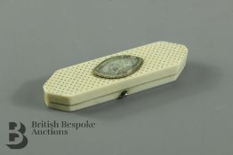 Georgian Ivory Toothpick Box