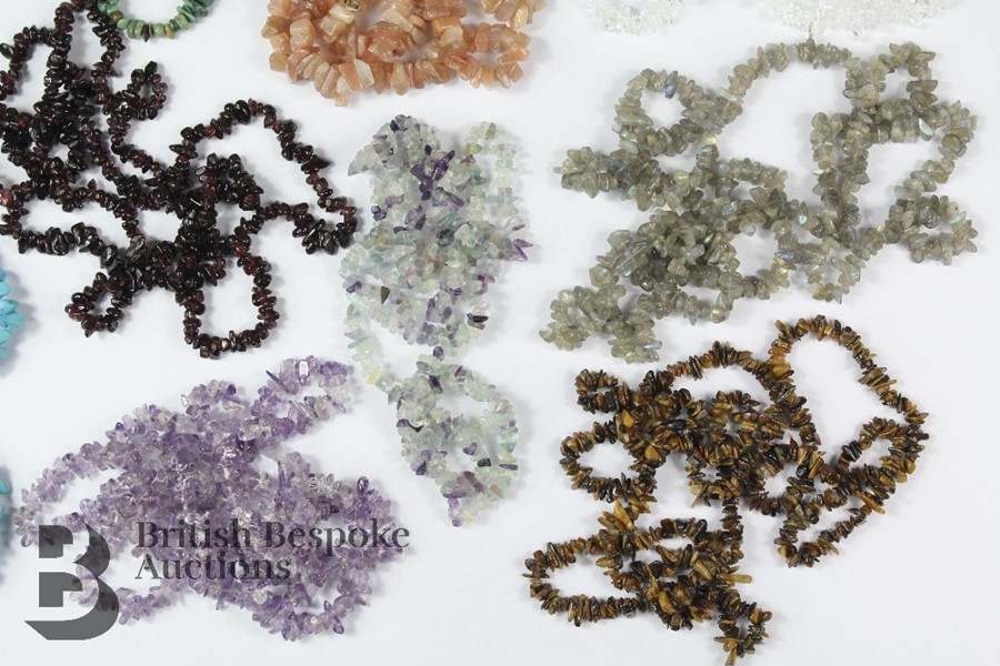Miscellaneous Beaded Semi-Precious Stone Necklaces - Image 3 of 5