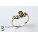 9ct Yellow Gold and Topaz Ring