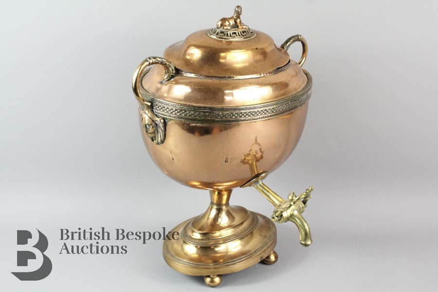 A 19th Century Copper Samovar - Image 3 of 14