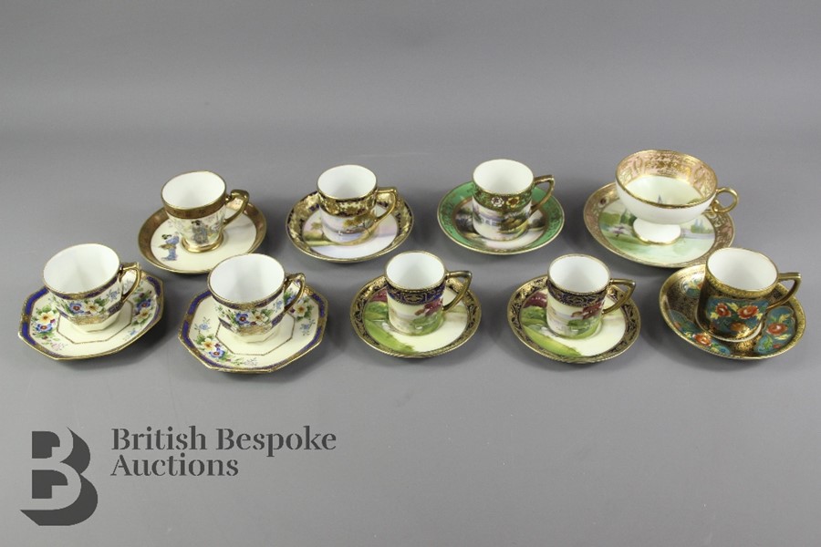 Nine Noritake Tea Cups and Saucers - Image 2 of 11