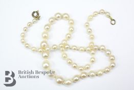 Graduated Pearl Necklace