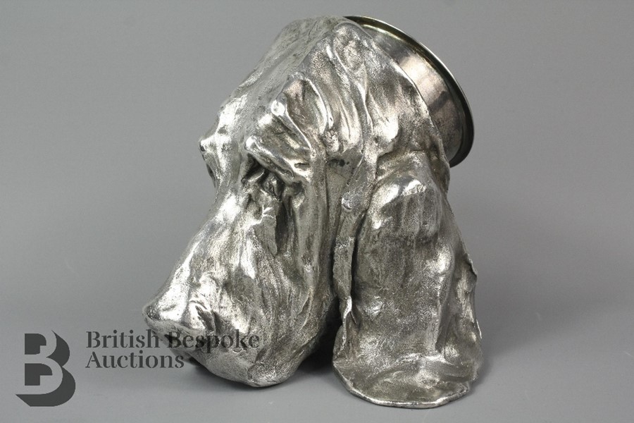 Mark Coreth b. 1958 White Metal Stirrup Cup - Image 12 of 12