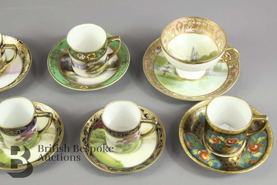 Nine Noritake Tea Cups and Saucers - Image 5 of 11