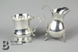 A Small Silver Christening Mug