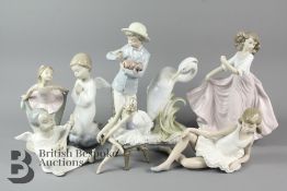 Quantity of Nao and Lladro Figurines