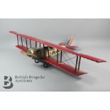 A Large 'Flying Circus' Model Biplane