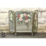 Early 20th Century Painted Mirrored Firescreen