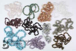 Miscellaneous Beaded Semi-Precious Stone Necklaces