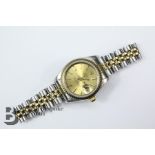 Lady's Bi-metal Rolex Oyster Automatic Wrist Watch