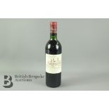 French Bottle of Wine Clos D'Estournel 1971