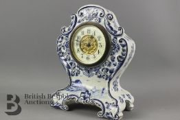 Delft Mantel Clock