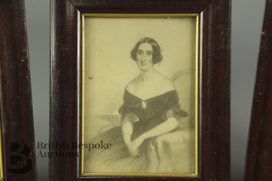 Three Victorian Portrait Miniatures Prints - Image 3 of 8