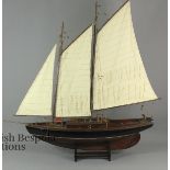 The Friendship AS104F French Finish Model Sailboat by Authentic Models