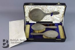 Set of Silver Brushes in Original Box