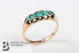 9ct Gold Turquoise Ring