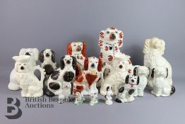 16 Staffordshire Fireside Dogs