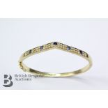 18ct Sapphire and Diamond Bracelet and Ring