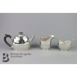 Silver Bachelor Tea Set Trio