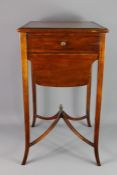 Reproduction Mahogany Sewing Table