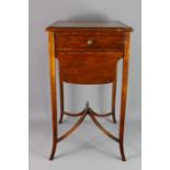 Reproduction Mahogany Sewing Table