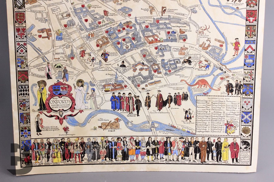 Cecily Peele Map of Oxford's History - Image 4 of 4