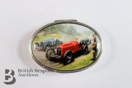 Silver and Enamel Pill Box