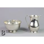 Silver Creamer and Sugar Bowl