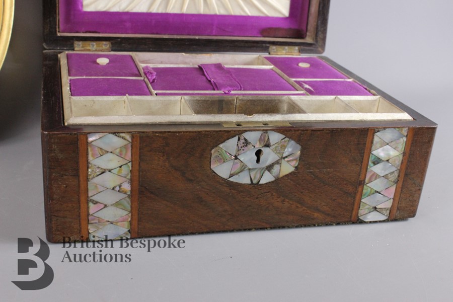 Rosewood Sewing Box - Image 6 of 8