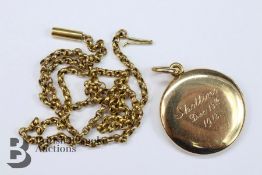 Vintage 9ct Chain and 14ct Locket