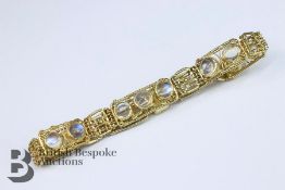 Precious Metal Moonstone Bracelet