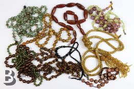 Five Semi-Precious Stone Necklaces